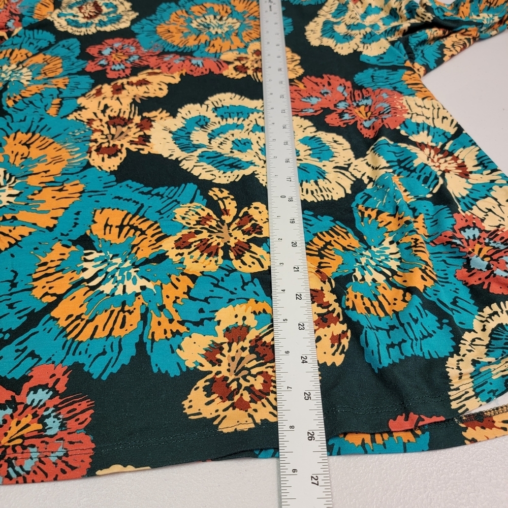 Iman Women's Chic Mockneck Floral Design Long Sleeve Blouse Size 3X - Picture 5 of 6